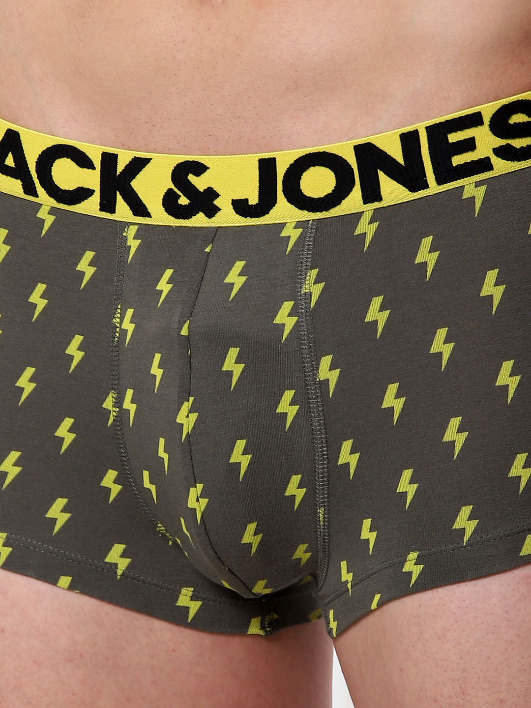 Green Thunder Bold Print Brazilian Trunks