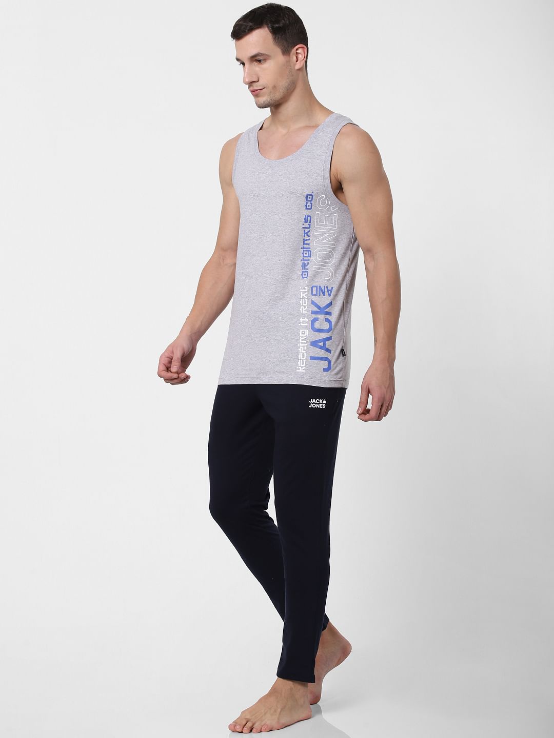 Navy Blue Drawstring Trackpants - S