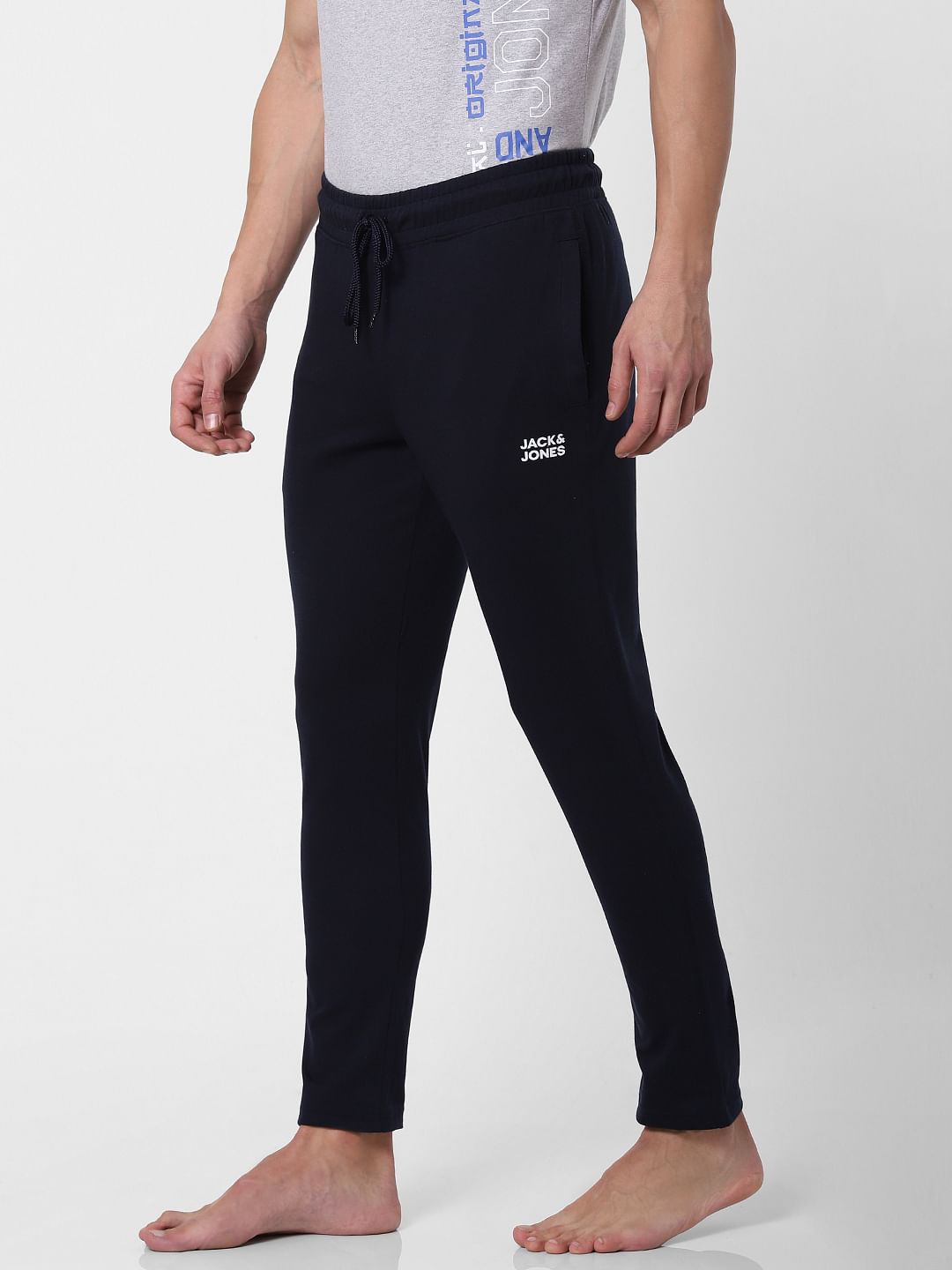 Navy Blue Drawstring Trackpants