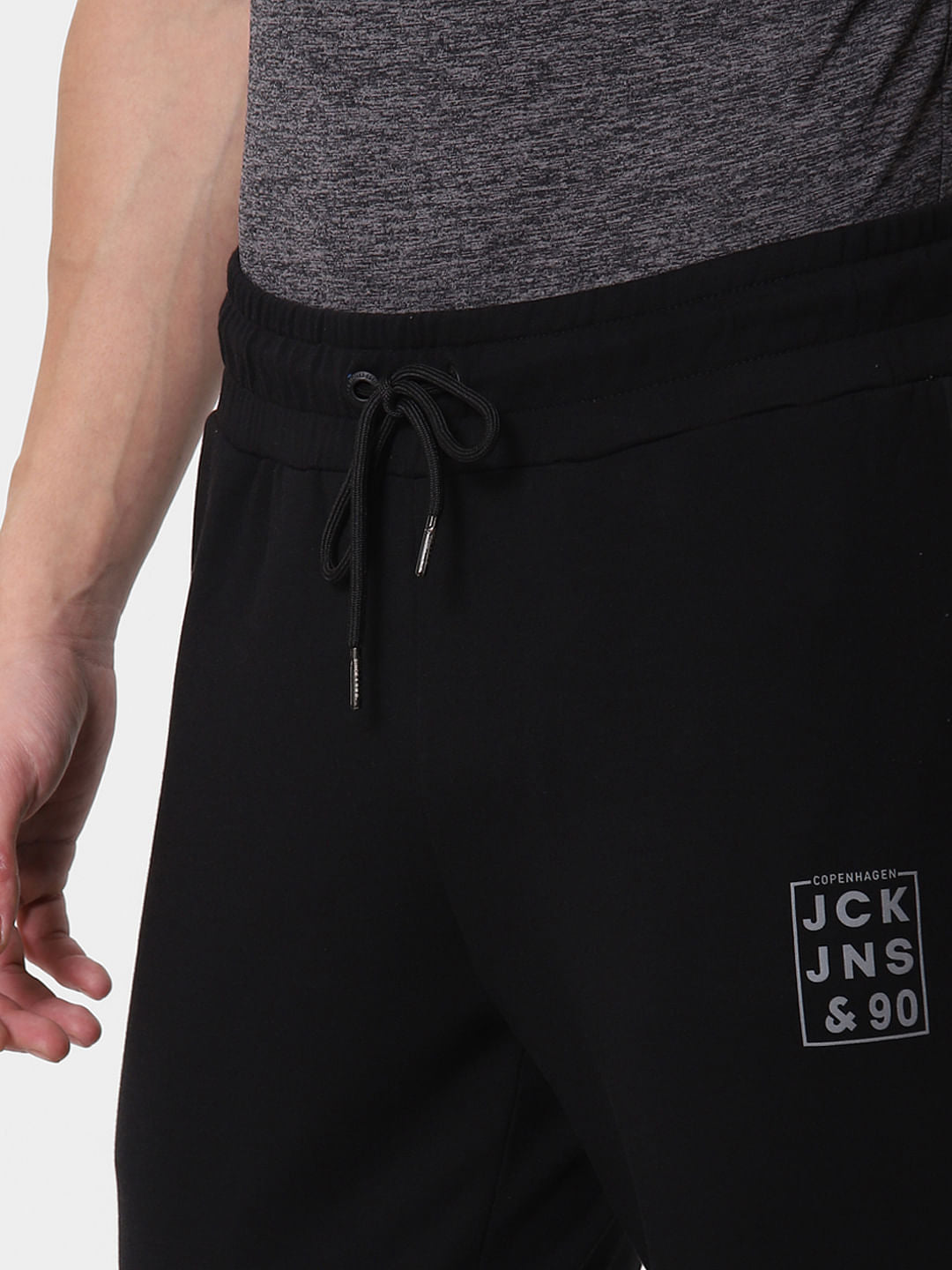 Black Zipped Pocket Trackpants