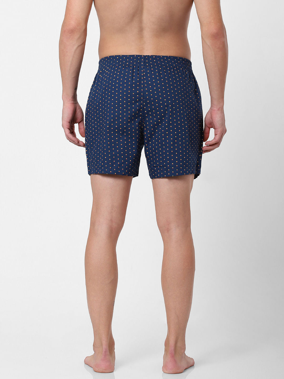 Blue Dot Print Boxers