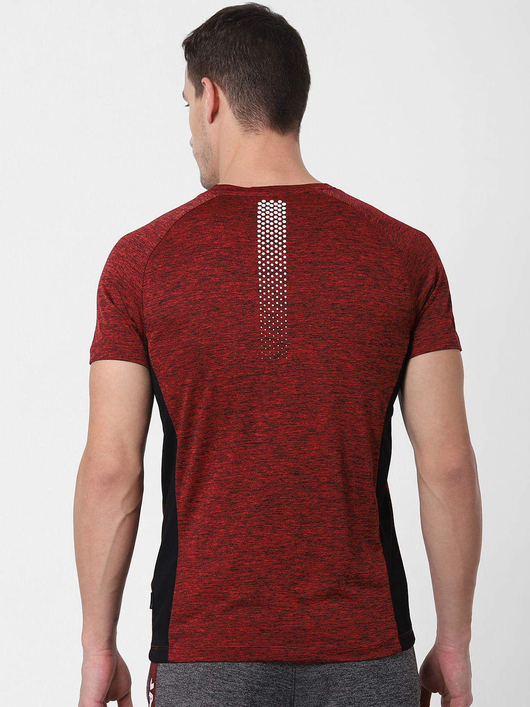 Red Logo Print Crew Neck T-shirt
