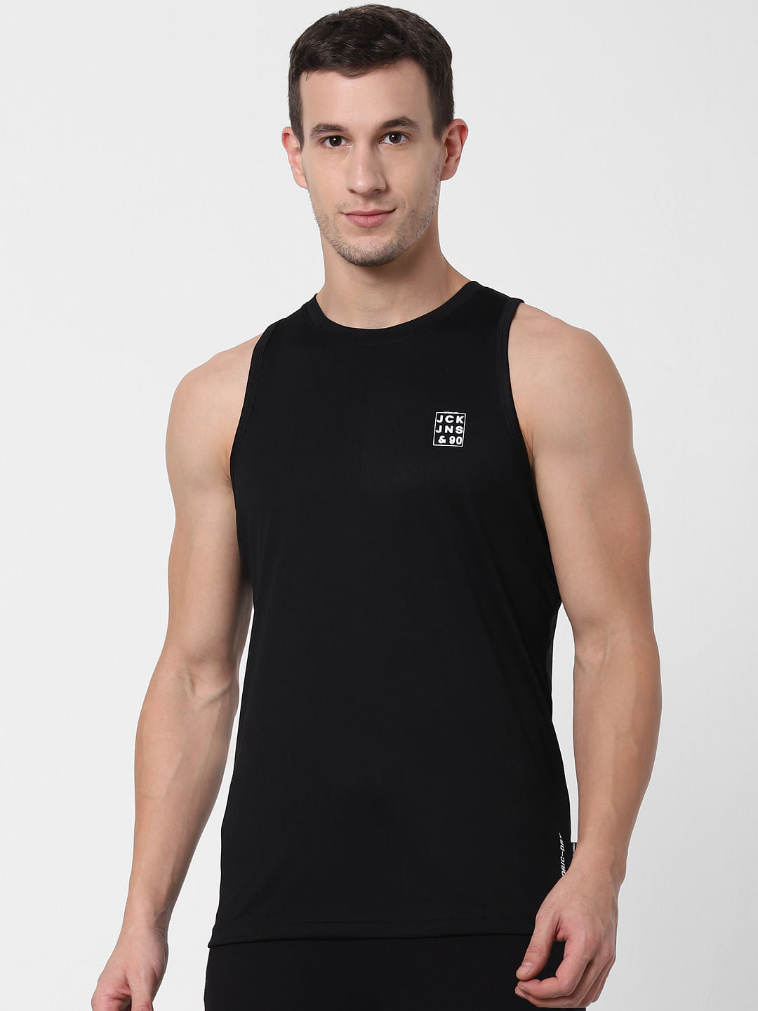 Black Back Printed Vest