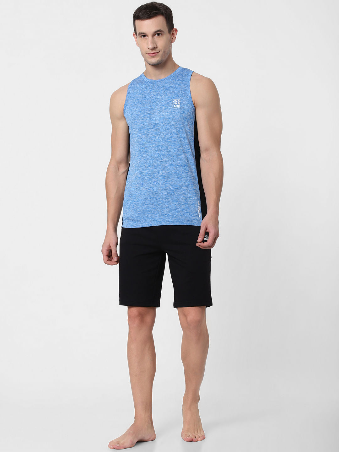 Blue Colourblocked Vest - S