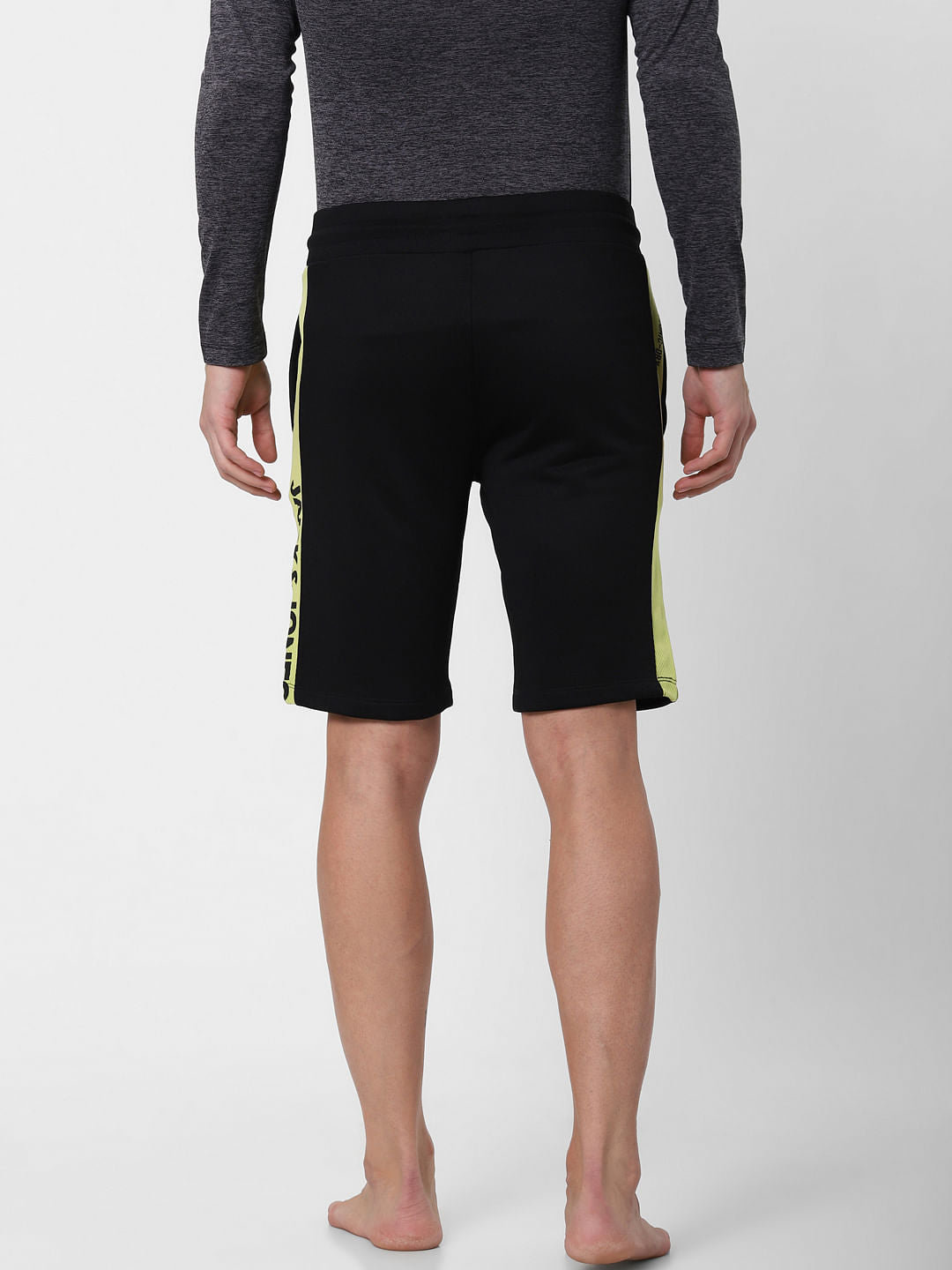 Black Tape Detail Sweatshorts