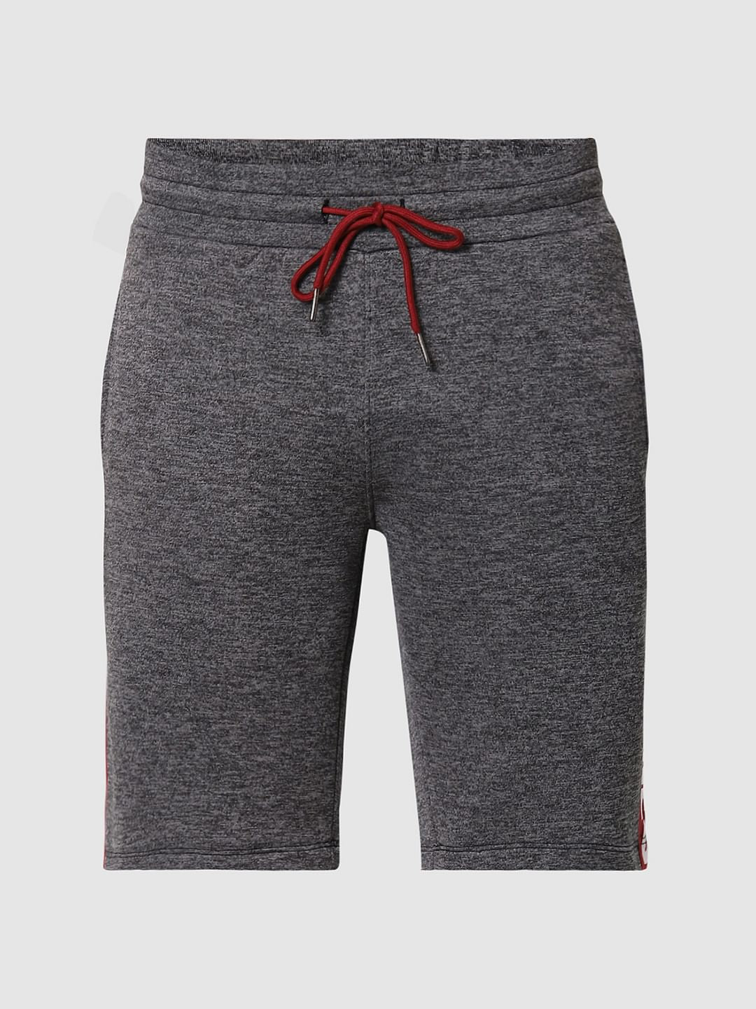 Grey Tape Detail Sweatshorts