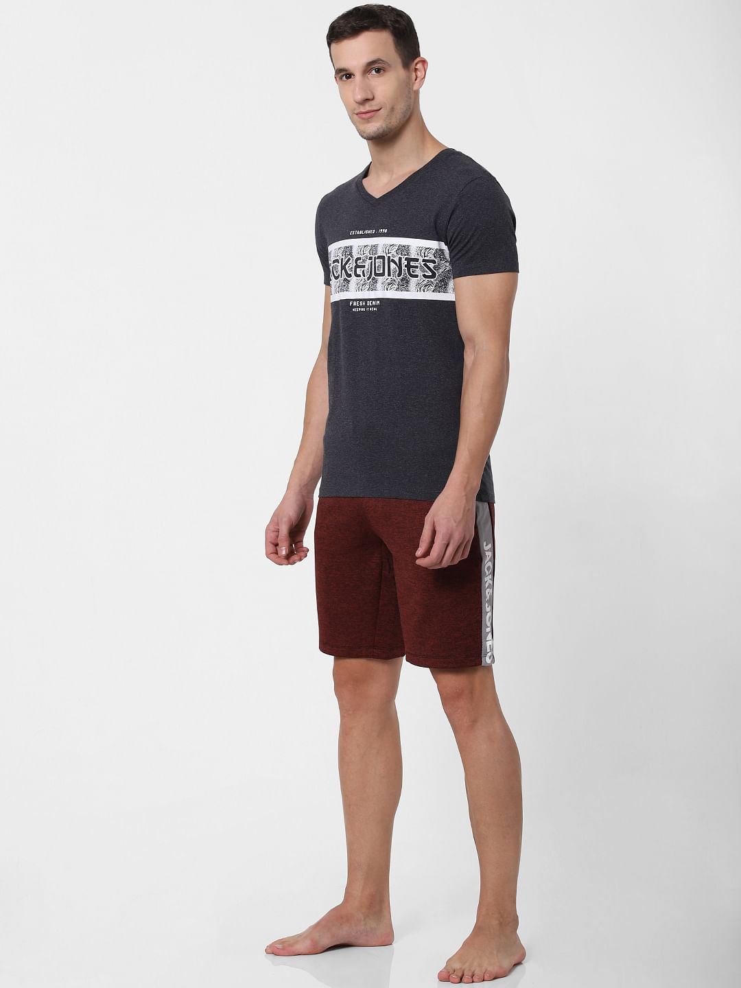 Red Tape Detail Sweatshorts - S