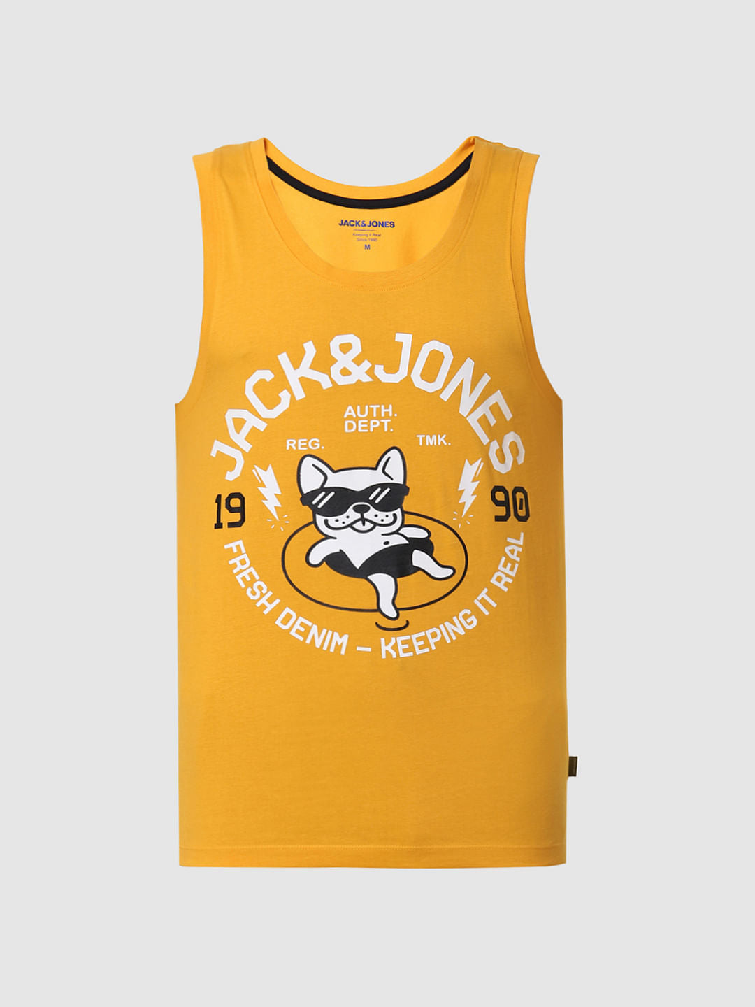 Yellow Printed Vest