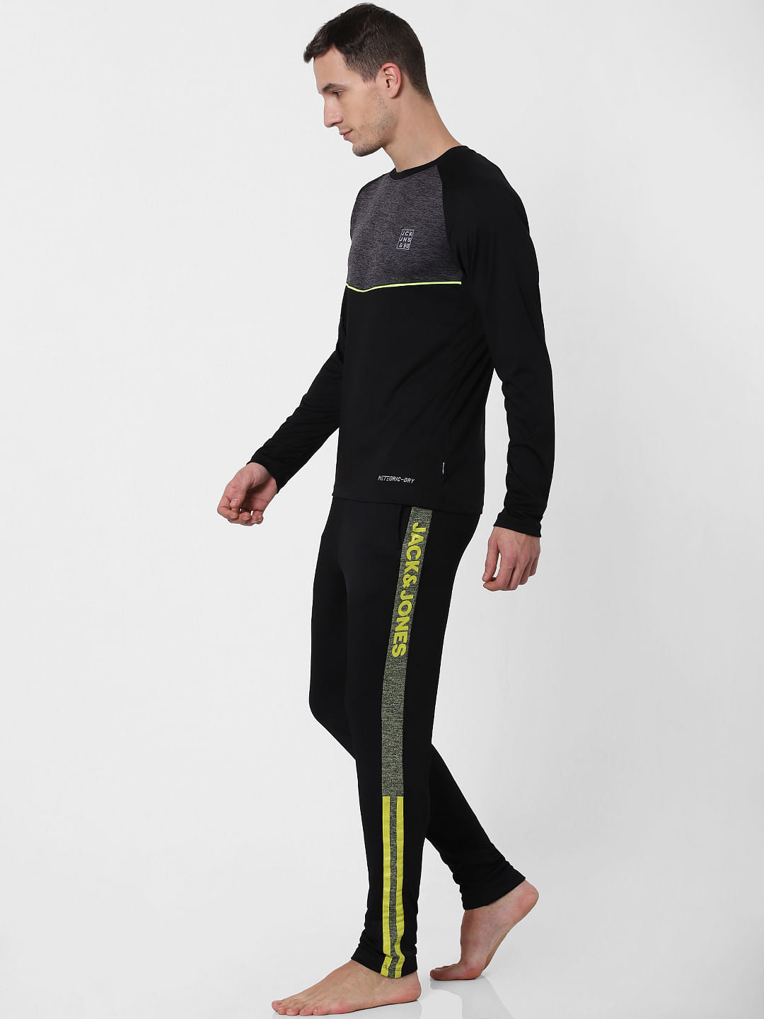 Black Tape Detail Trackpants - S