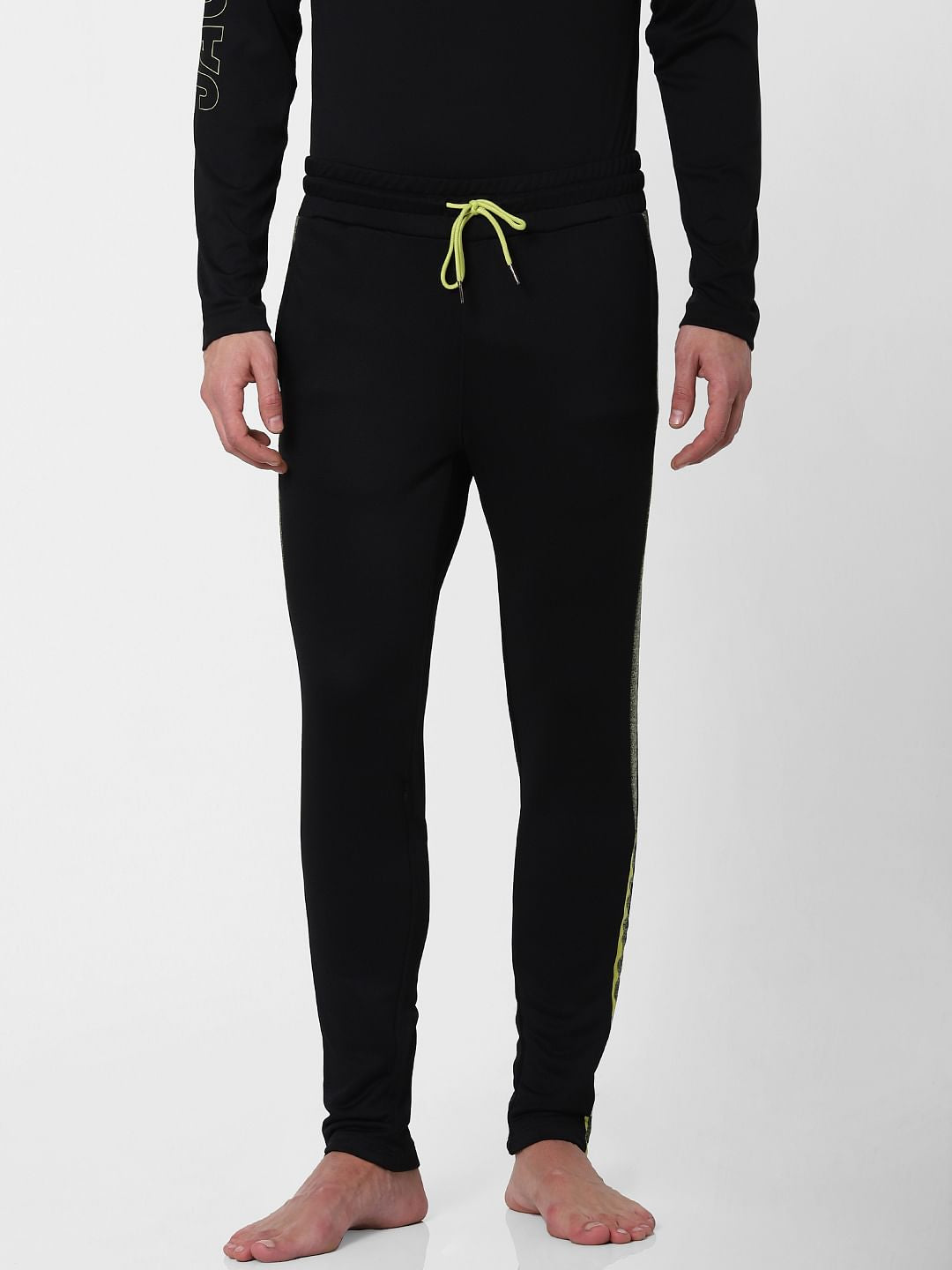 Black Tape Detail Trackpants