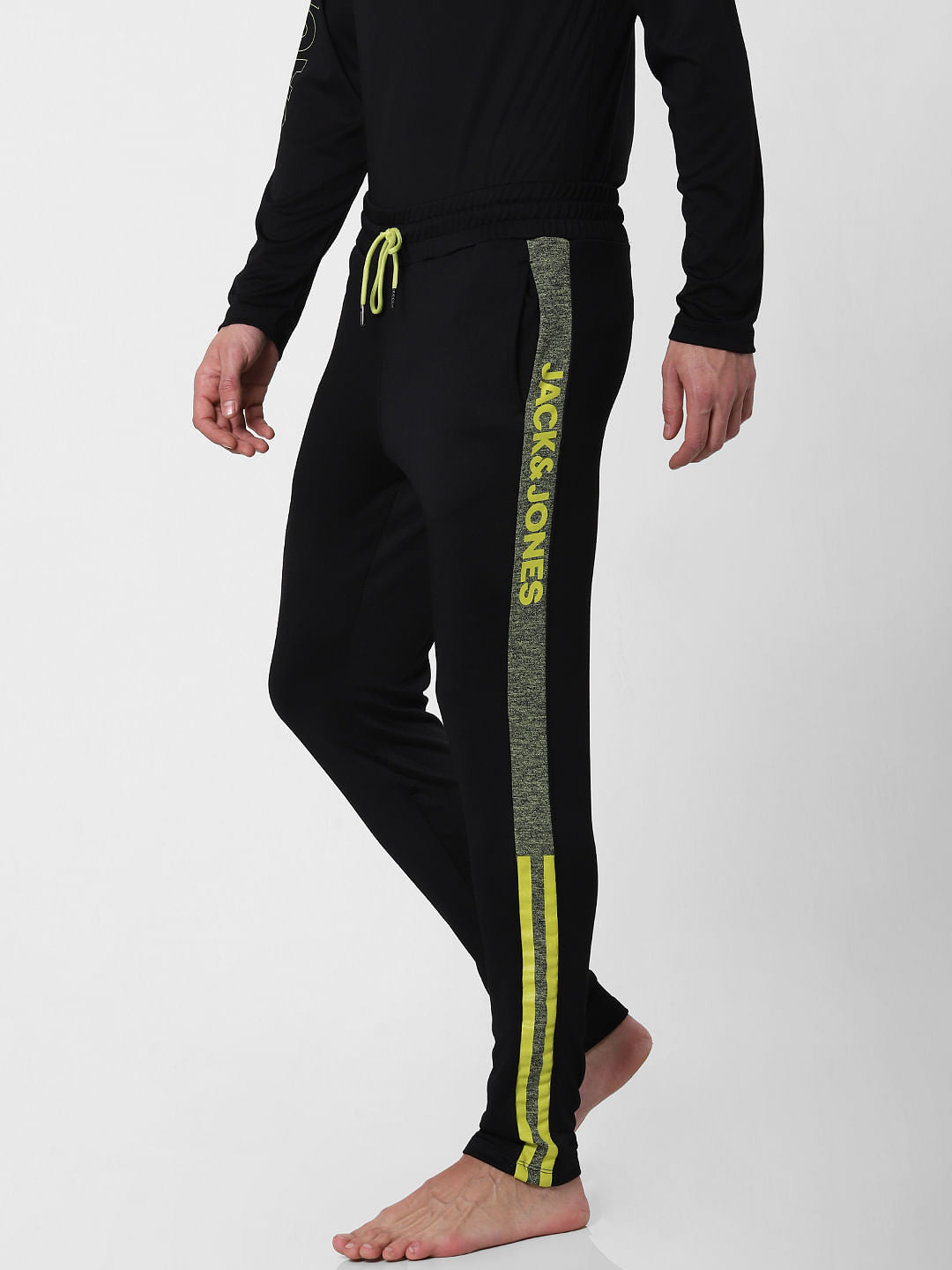 Black Tape Detail Trackpants
