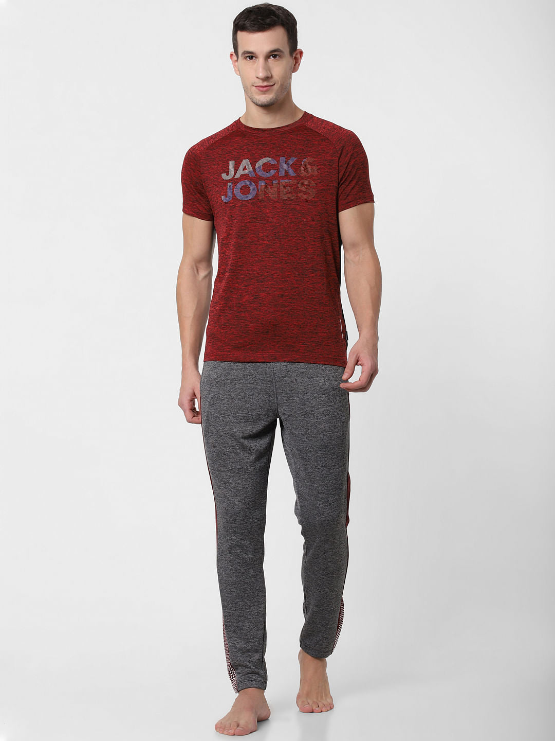 Grey Tape Detail Trackpants - S