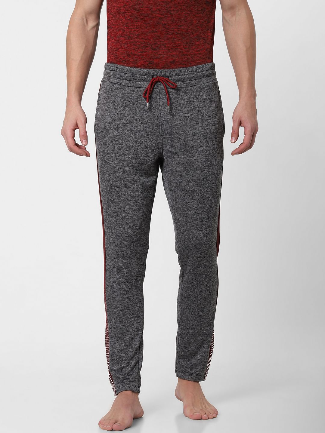 Grey Tape Detail Trackpants