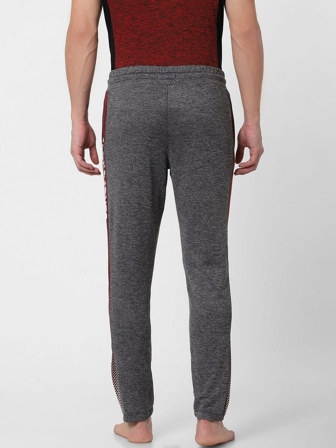 Grey Tape Detail Trackpants