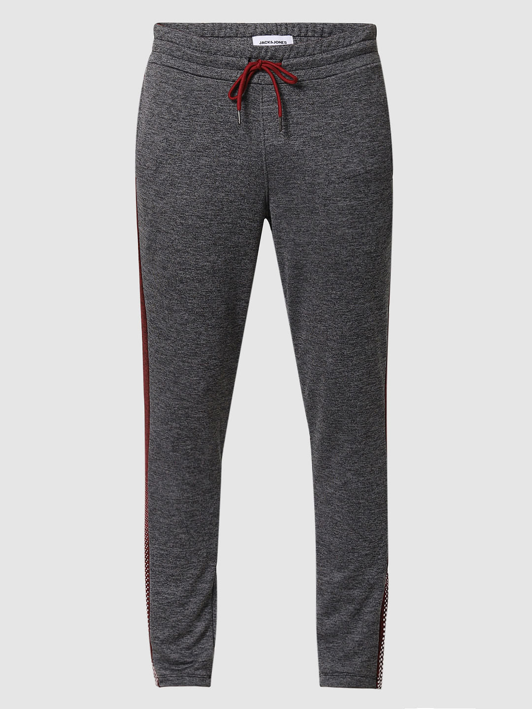 Grey Tape Detail Trackpants