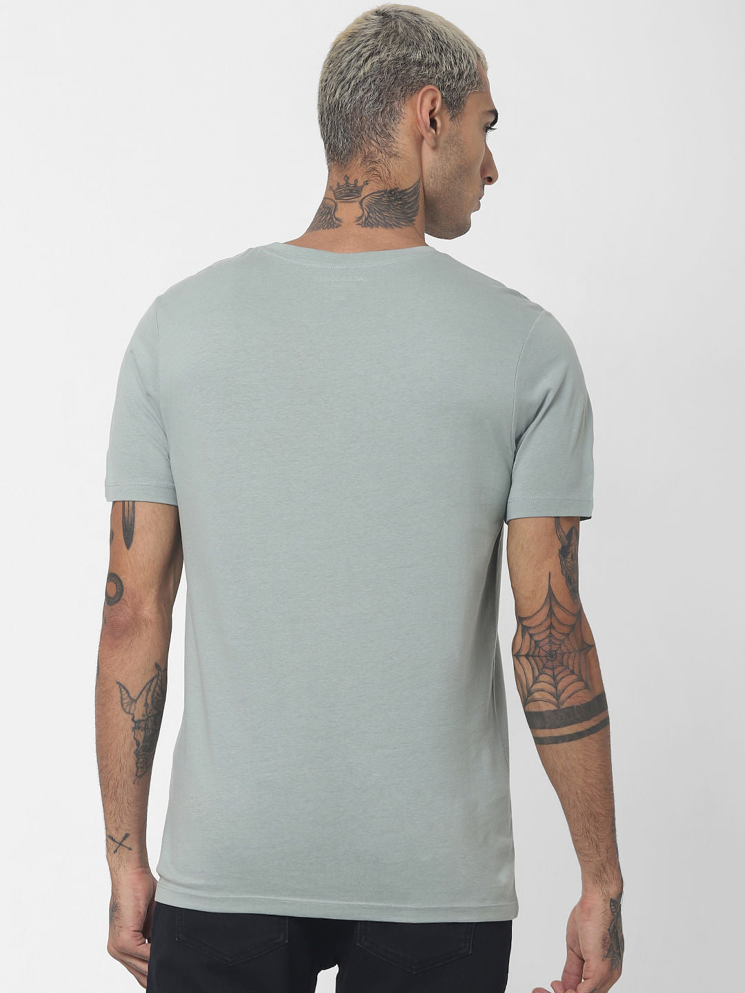 Green Graphic Print Crew Neck T-shirt