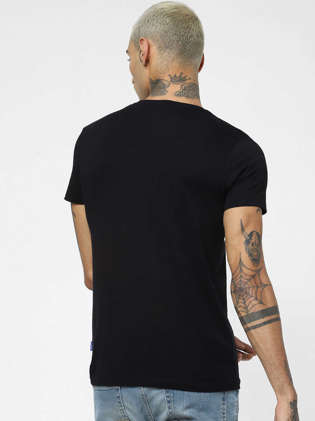 X Johnny Bravo Black Heartbreaker Crew Neck T-shirt