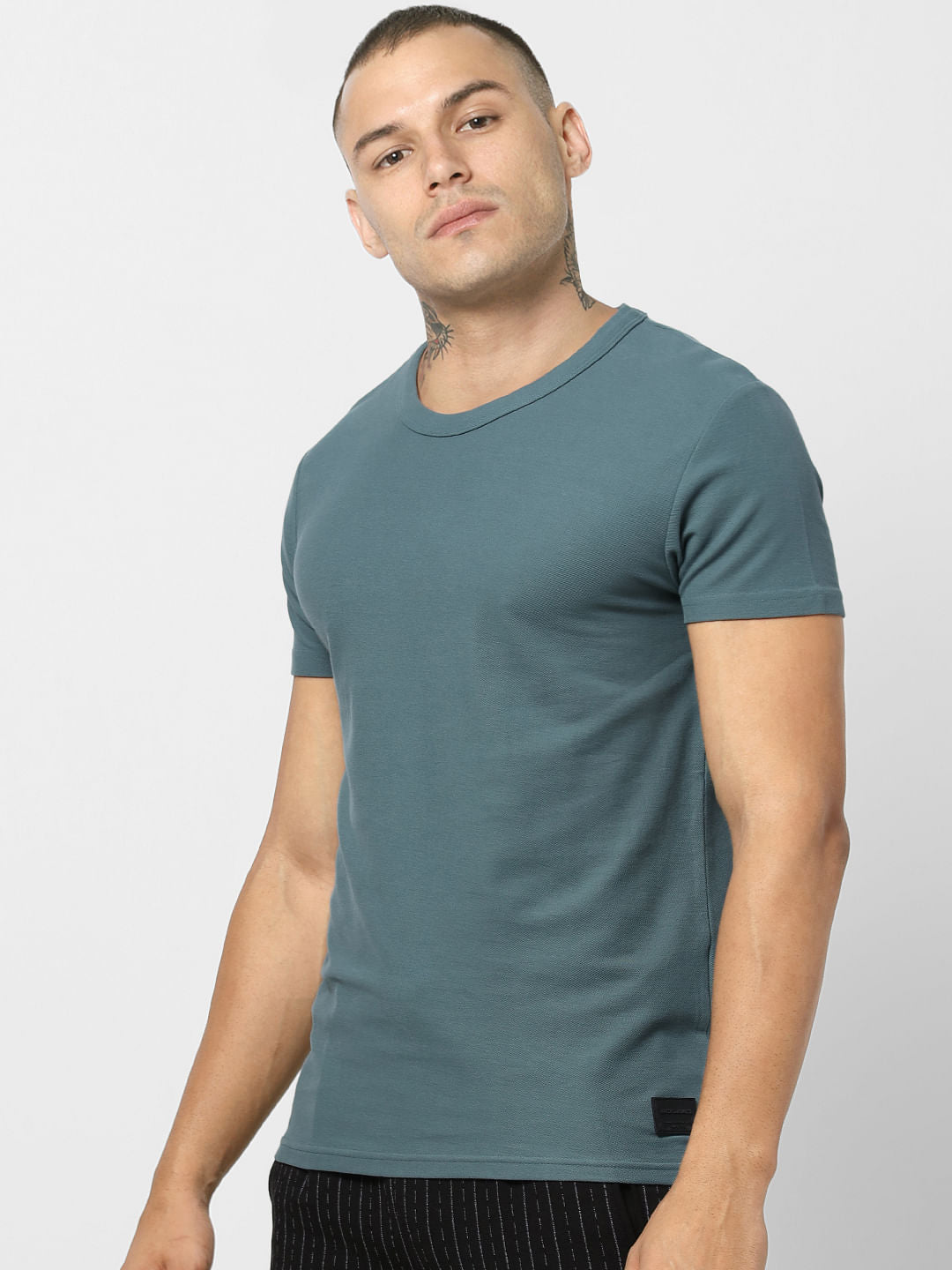 Green Crew Neck T-shirt