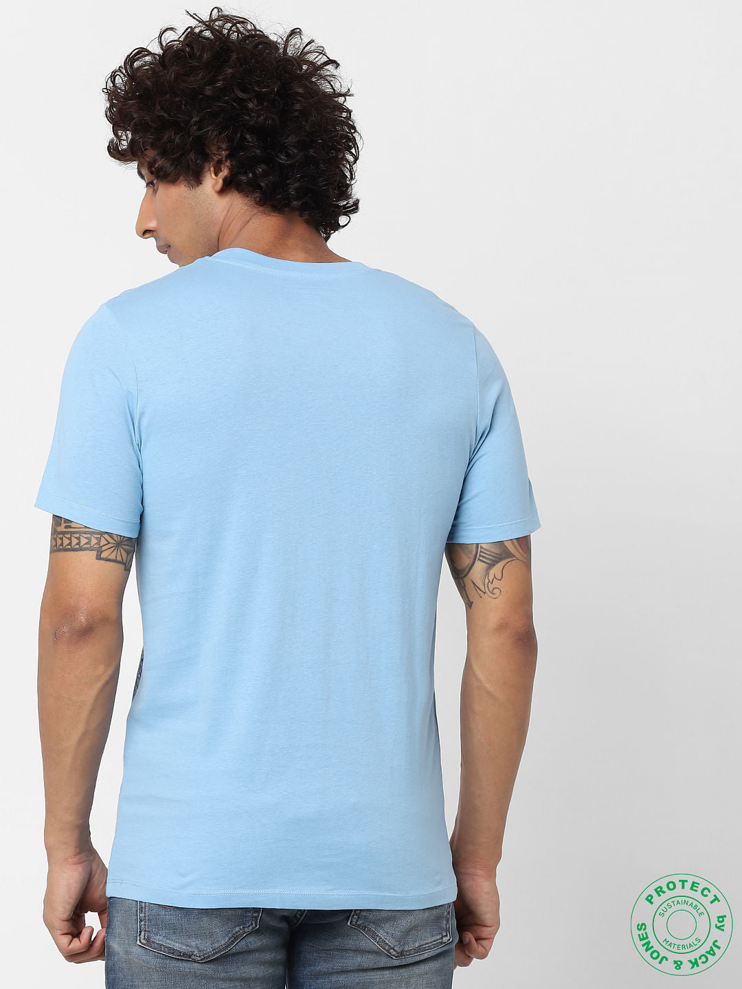 Dusk Blue Graphic Print T-shirt