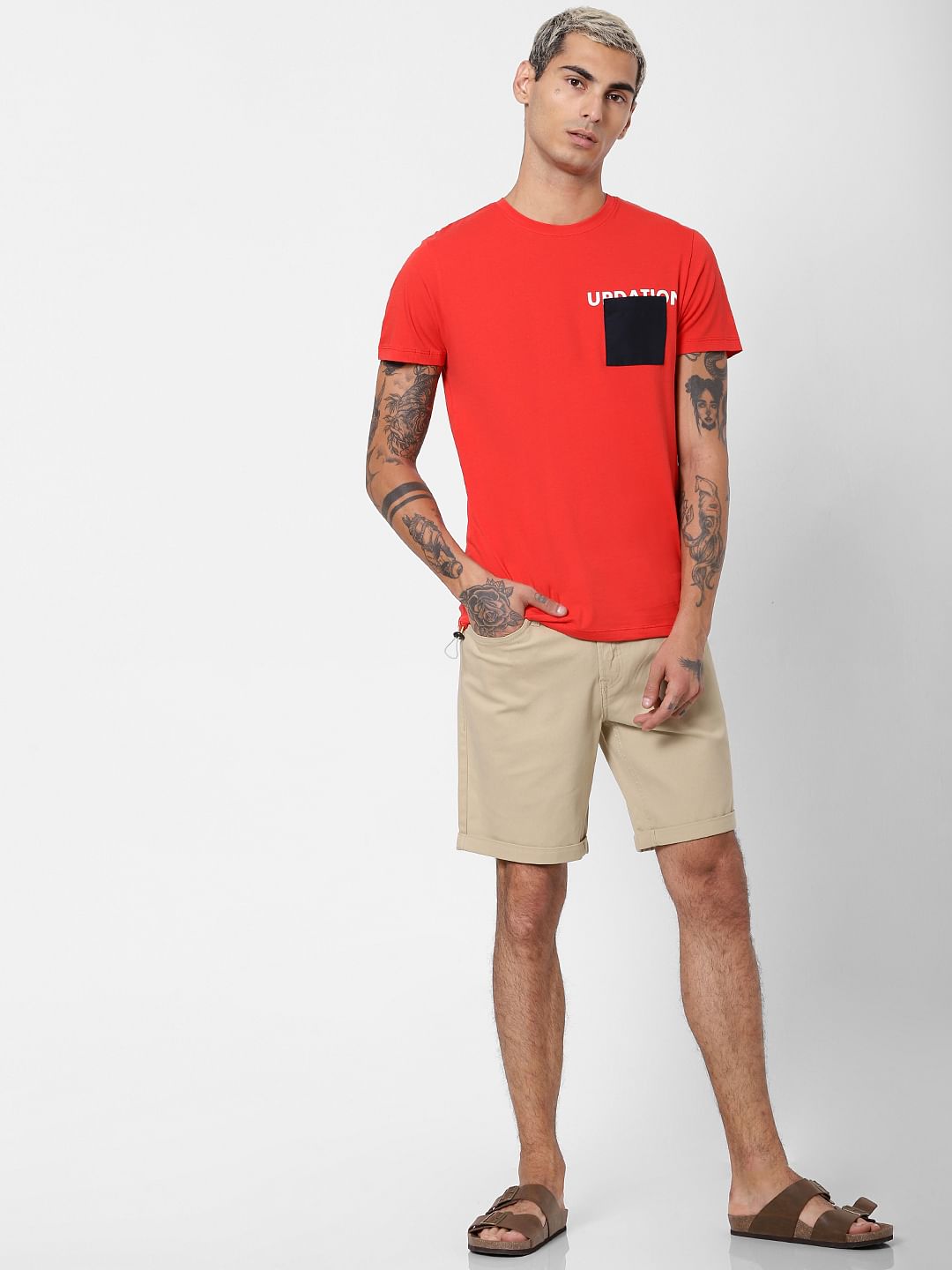Grey Low Rise Shorts - S
