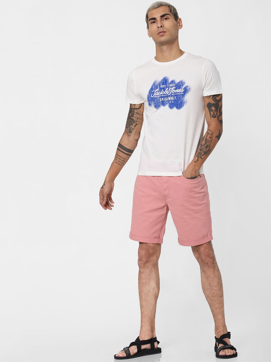 Pink Low Rise Shorts - S