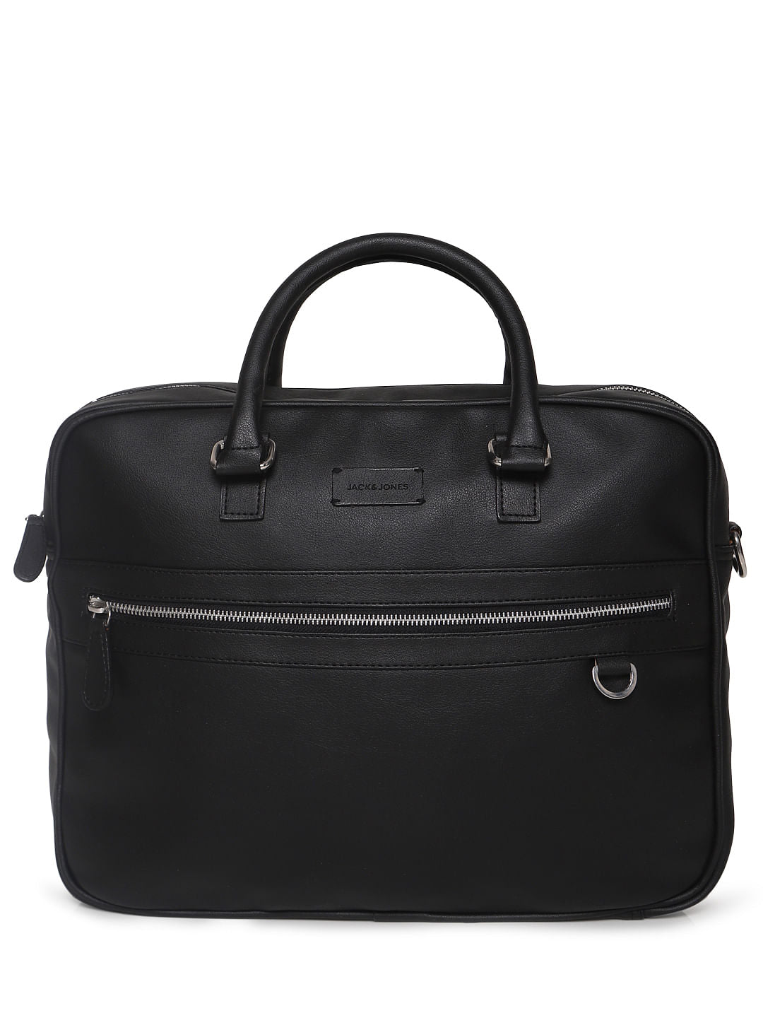 Black PU Messenger Bag - ONE