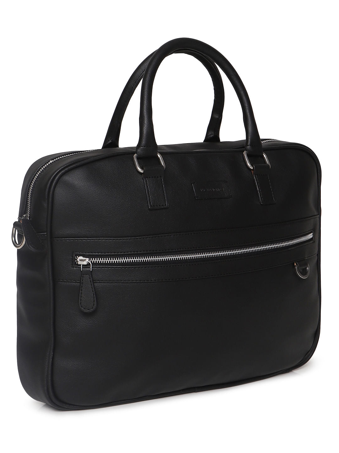Black PU Messenger Bag