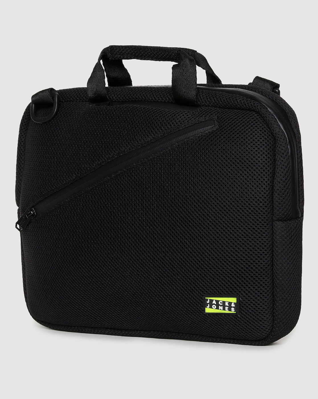 Black Adjustable Strap Laptop Bag