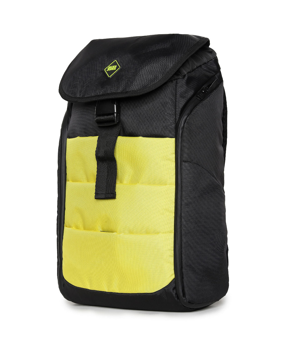 Yellow Colourblocked Backpack
