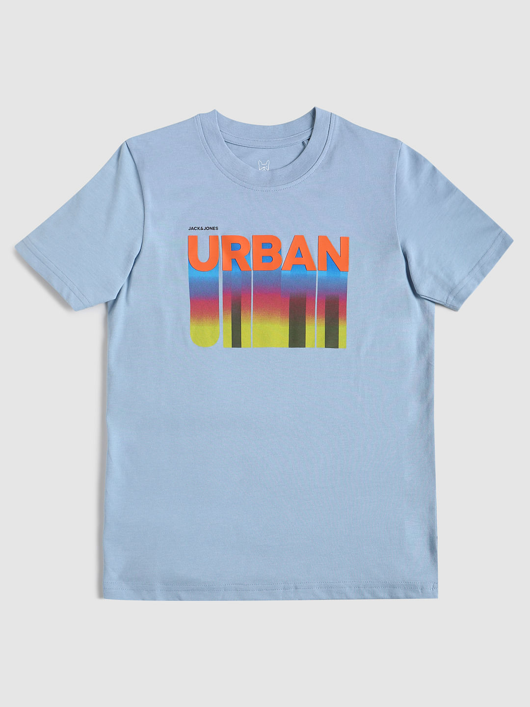 Boys Blue Graphic Print Crew Neck T-shirt - 4/5Y