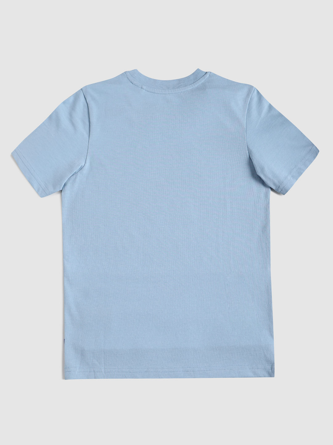 Boys Blue Graphic Print Crew Neck T-shirt