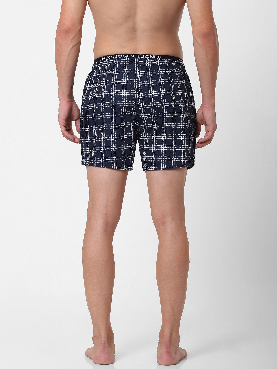 Blue Check Boxers