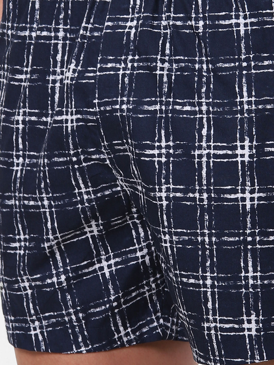Blue Check Boxers