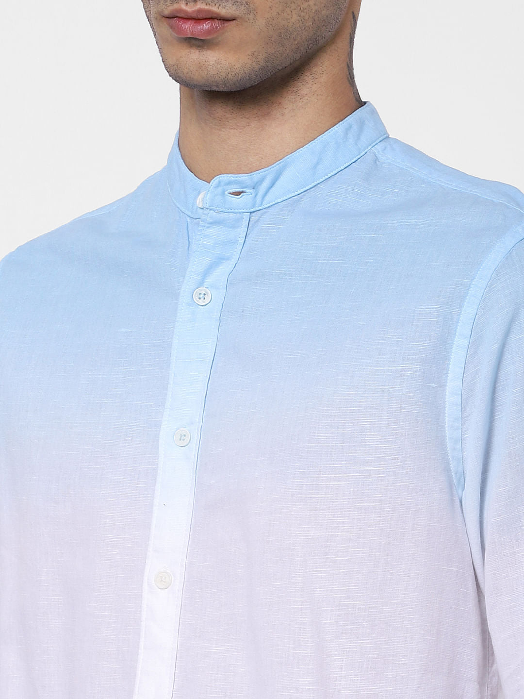 Blue Ombre Full Sleeves Shirt