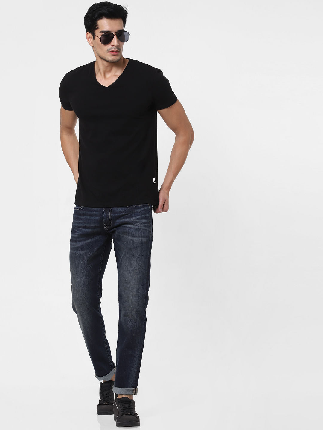 Blue Low Rise Glenn Slim Fit Jeans - 28/30