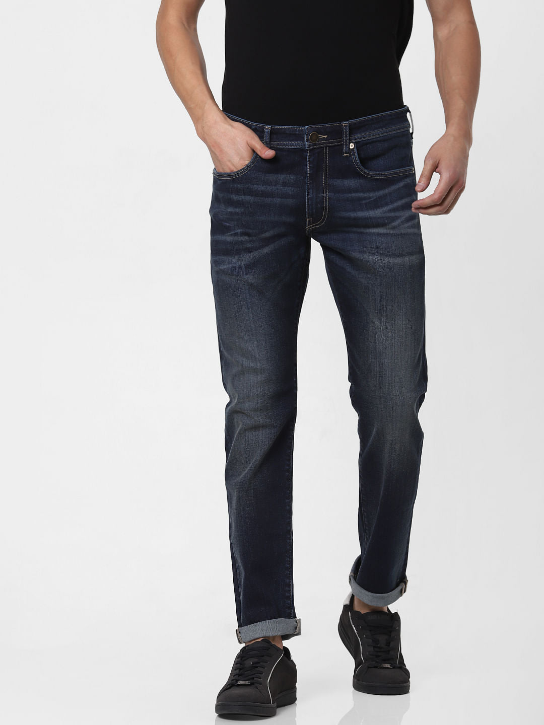 Blue Low Rise Glenn Slim Fit Jeans