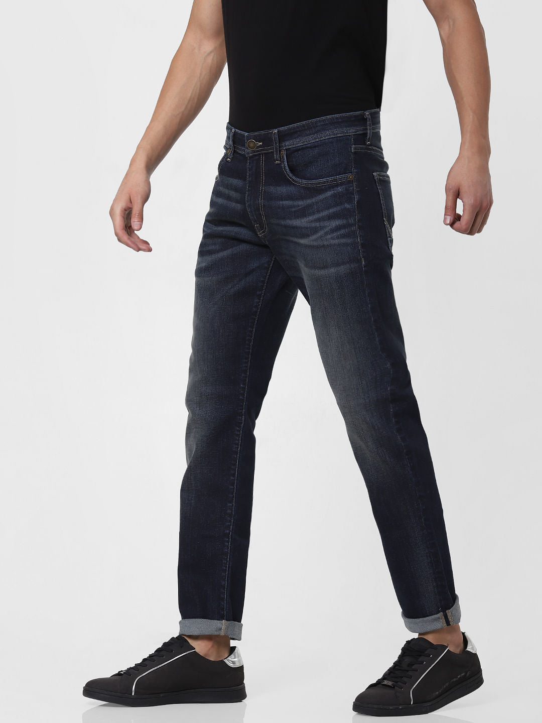Blue Low Rise Glenn Slim Fit Jeans