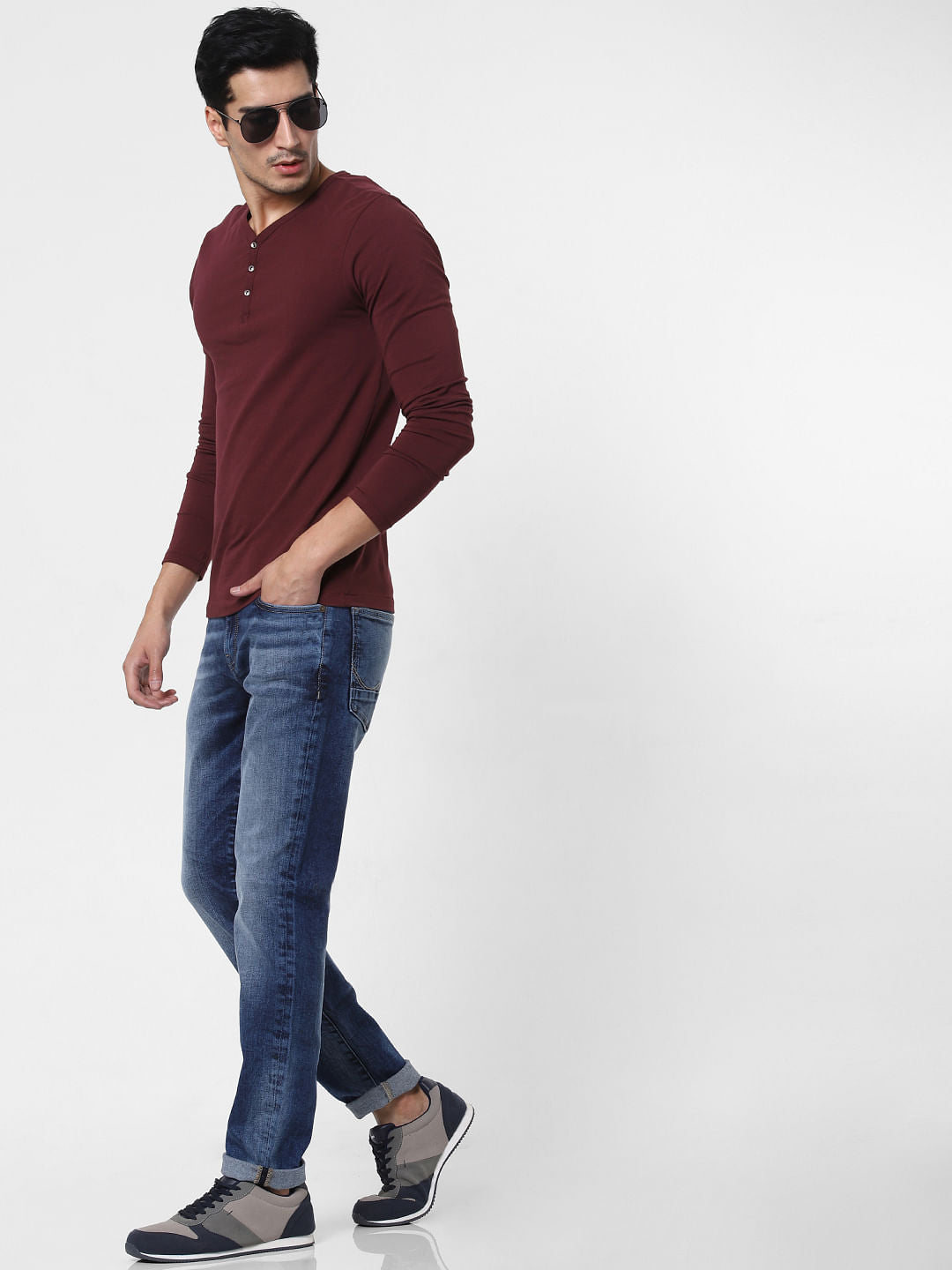 Dark Blue Low Rise Ben Washed Skinny Jeans - 28/30