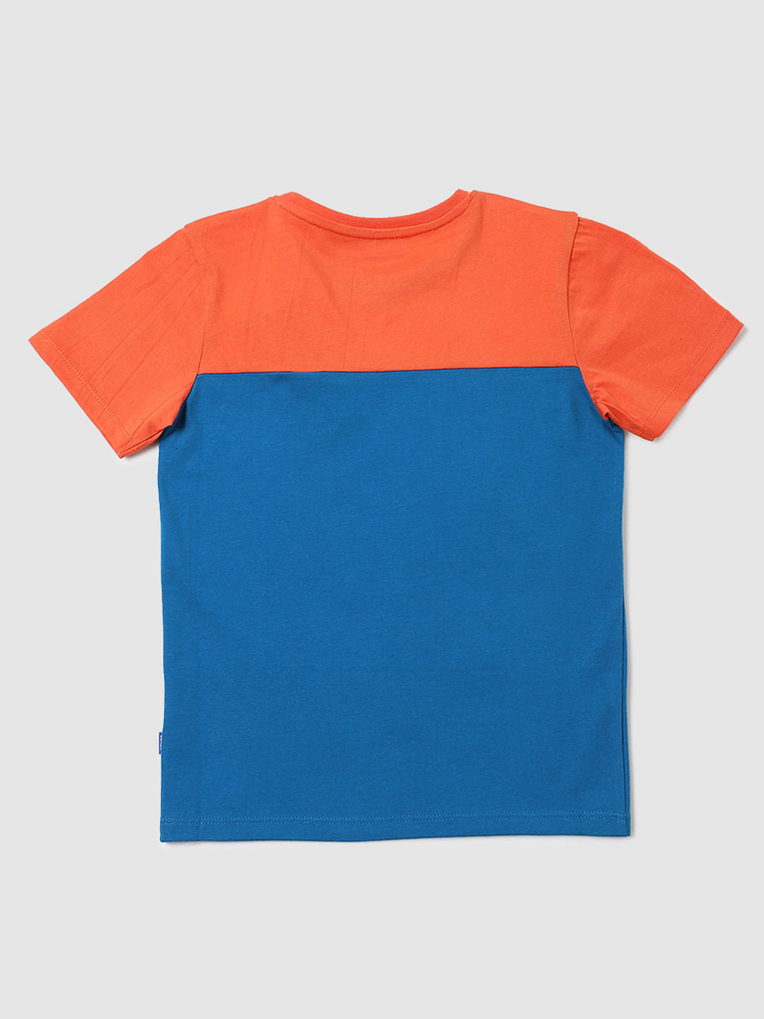 Boys Orange Slogan Print T-shirt