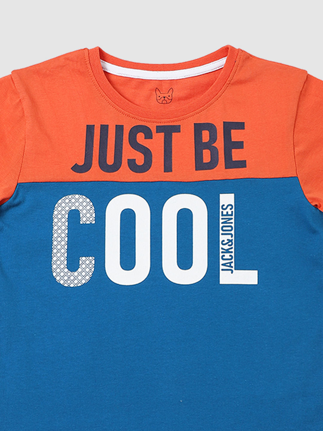 Boys Orange Slogan Print T-shirt