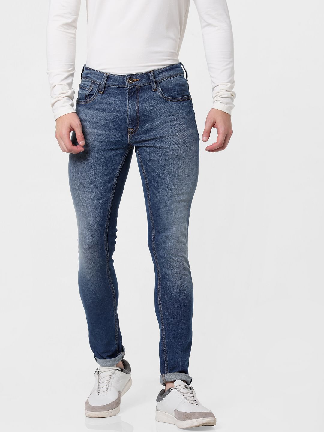 Blue Low Rise Ben Skinny Jeans
