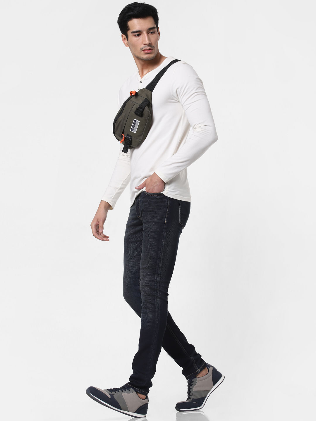 Dark Blue Low Rise Glenn Slim Fit Jeans - 28/30