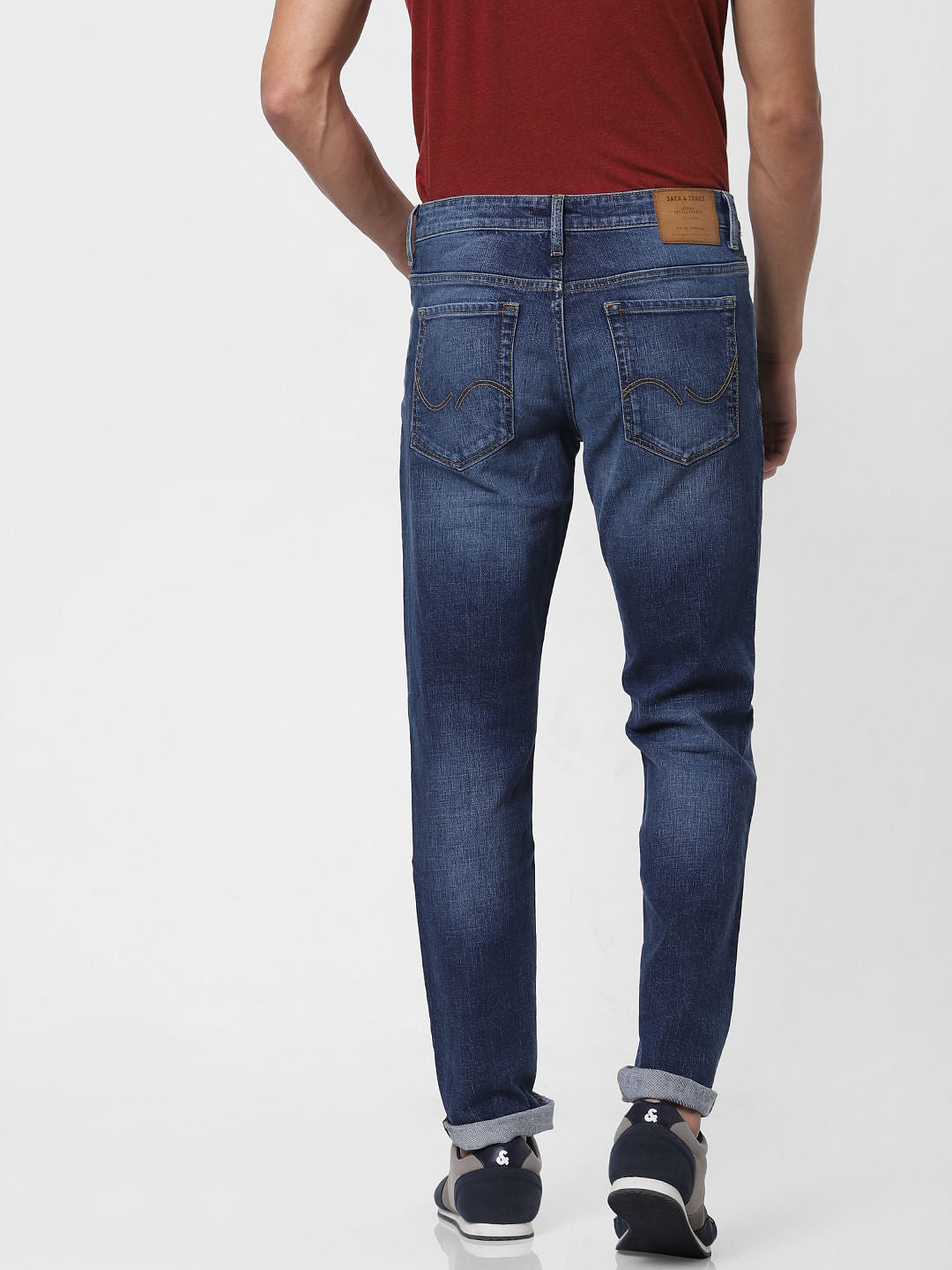 Blue Low Rise Glenn Slim Fit Jeans