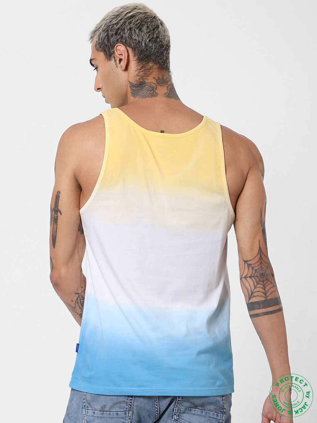 White Tie Dye Vest