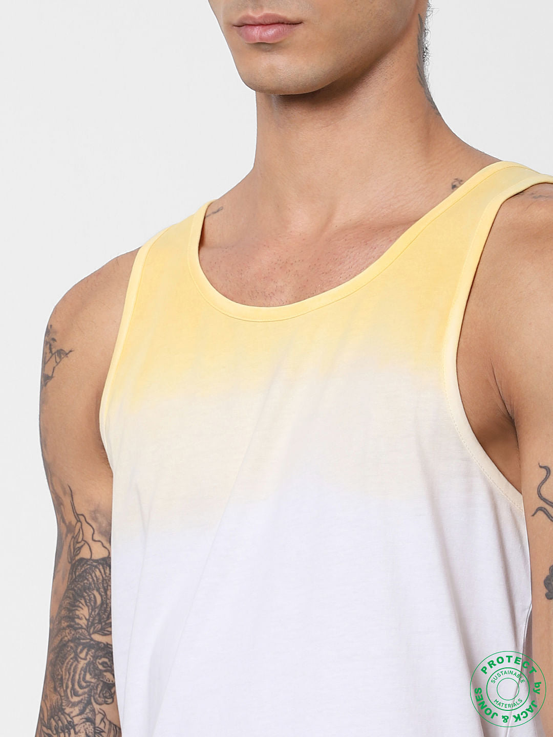 White Tie Dye Vest