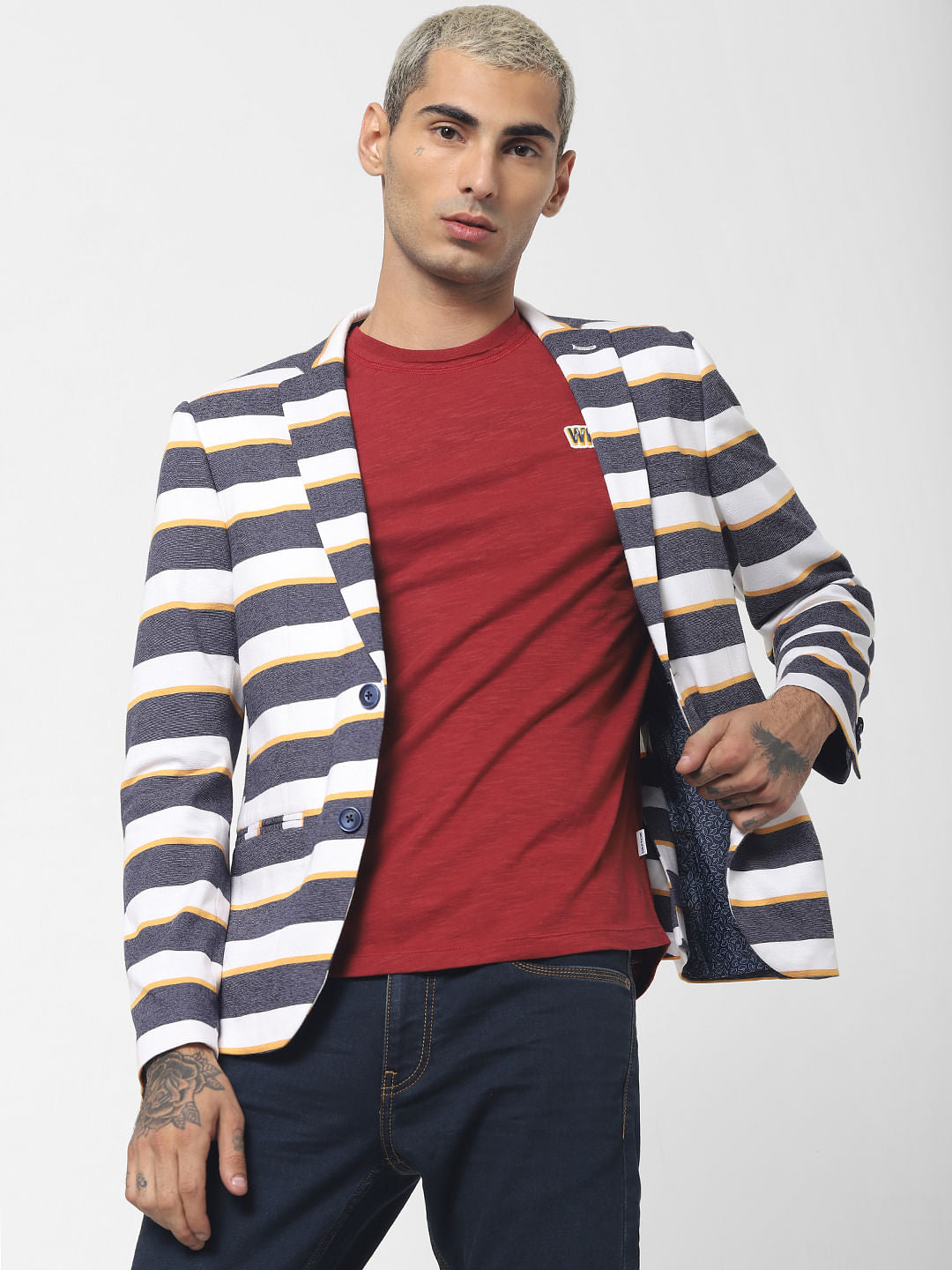 Red Crew Neck T-shirt - S