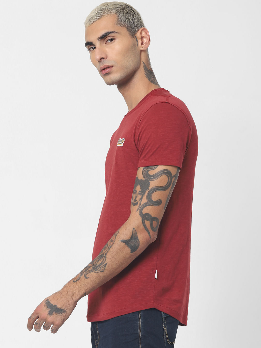 Red Crew Neck T-shirt