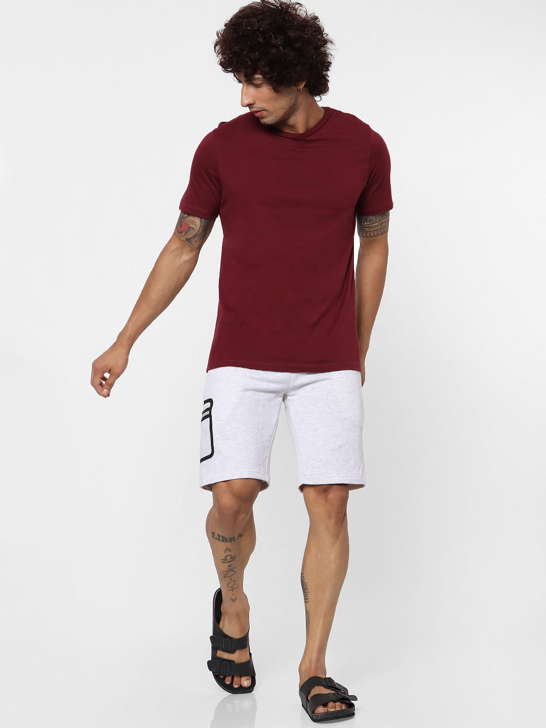Light Grey Mid Rise Mesh Pocket Shorts - S