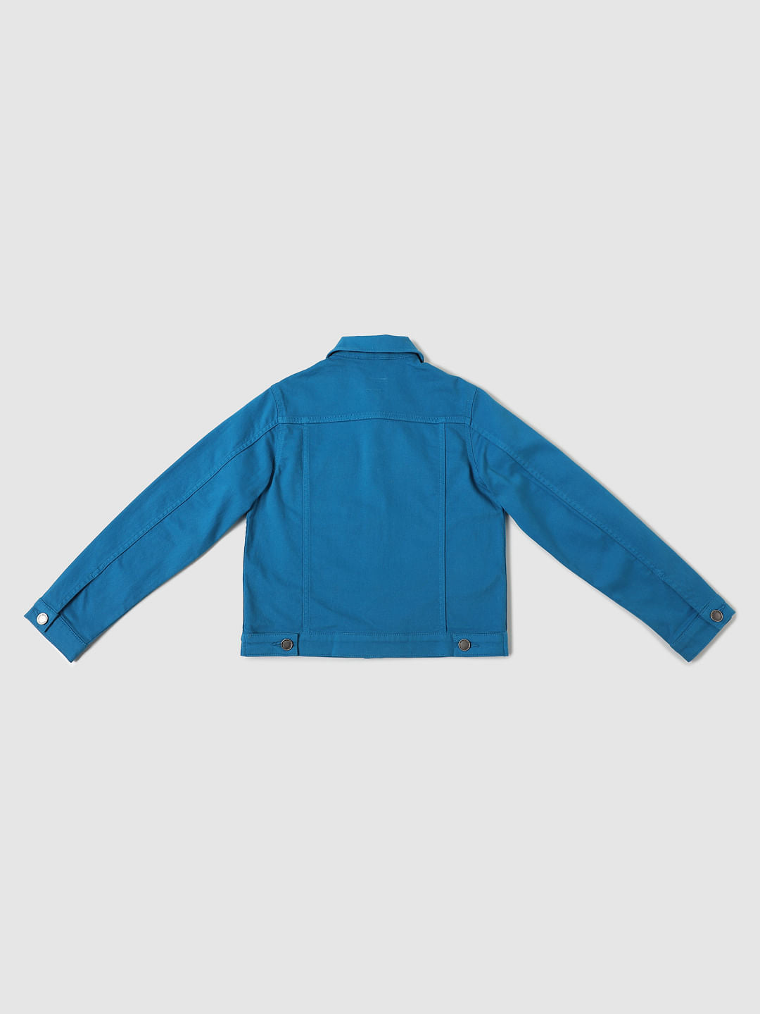 Boys Blue Button Down Jacket