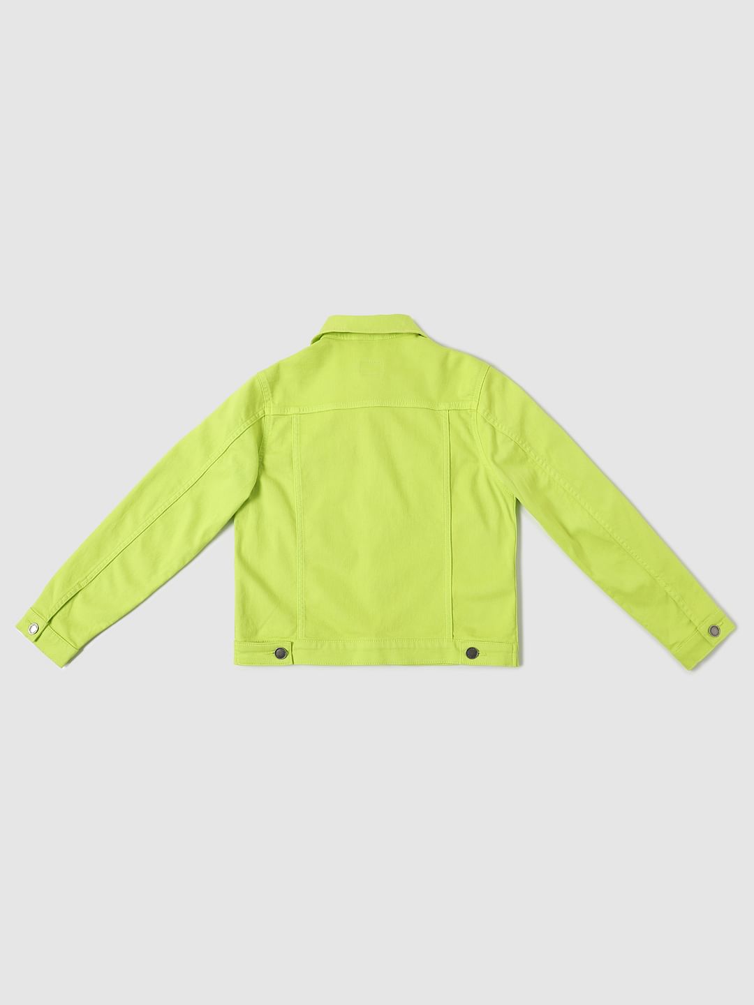 Boys Green Button Down Jacket